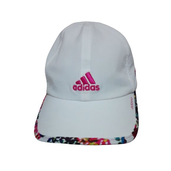 Adidas Adizero Hat Climacool Adjustable White Pink Multicolour Rim OS Women - Picture 3 of 8